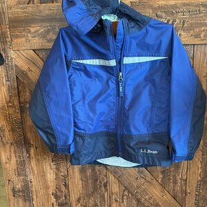 LL Bean Kids Hooded Rain Jacket